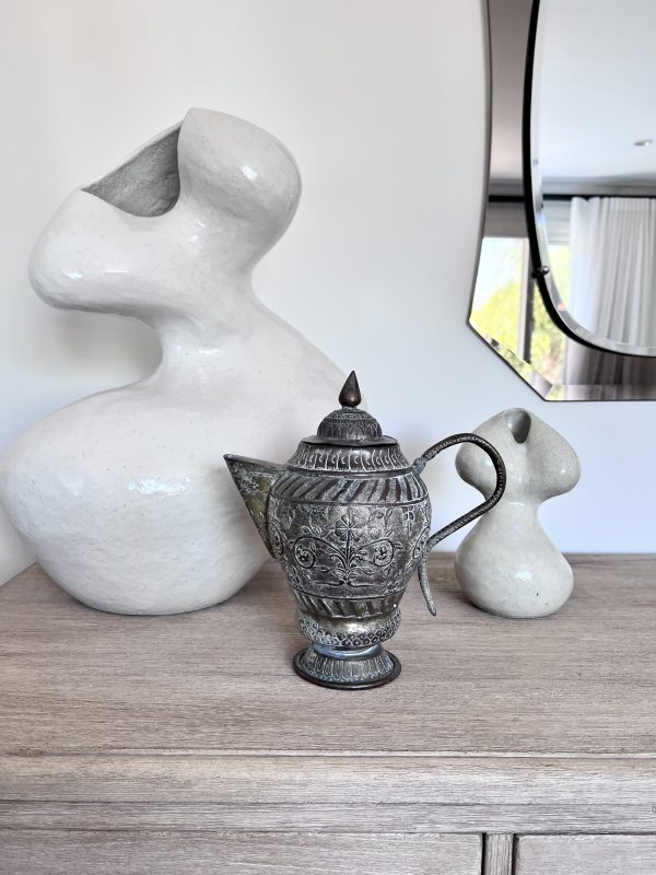 Intricate Antique Turkish Metal jug